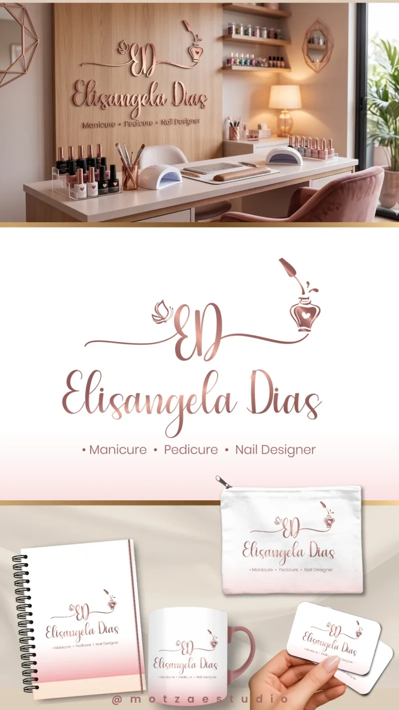 Identidade visual para nail designer — Elisangela Dias