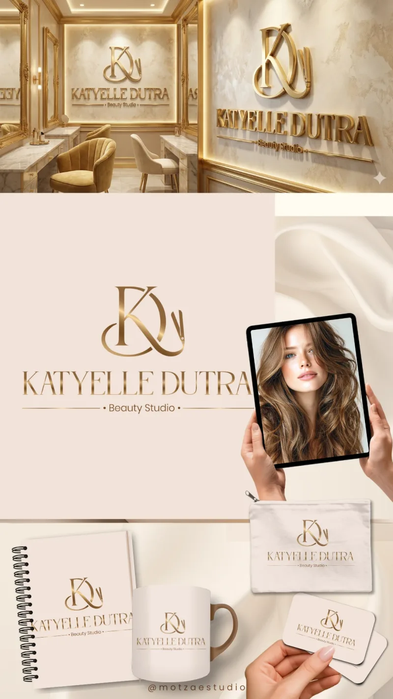 Identidade visual para studio de cabelo — Katyelle Dutra