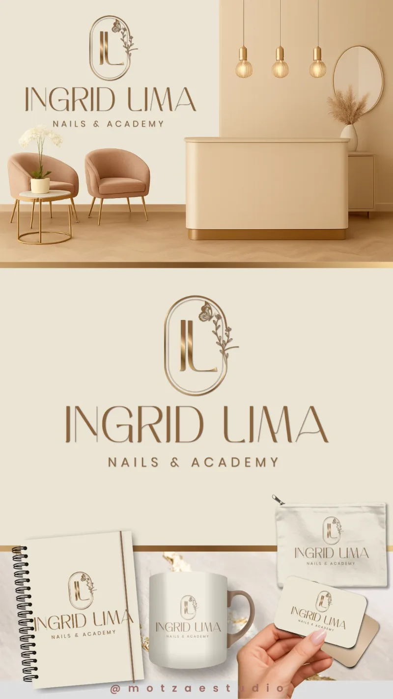 Identidade visual para nail designer — Ingrid Lima