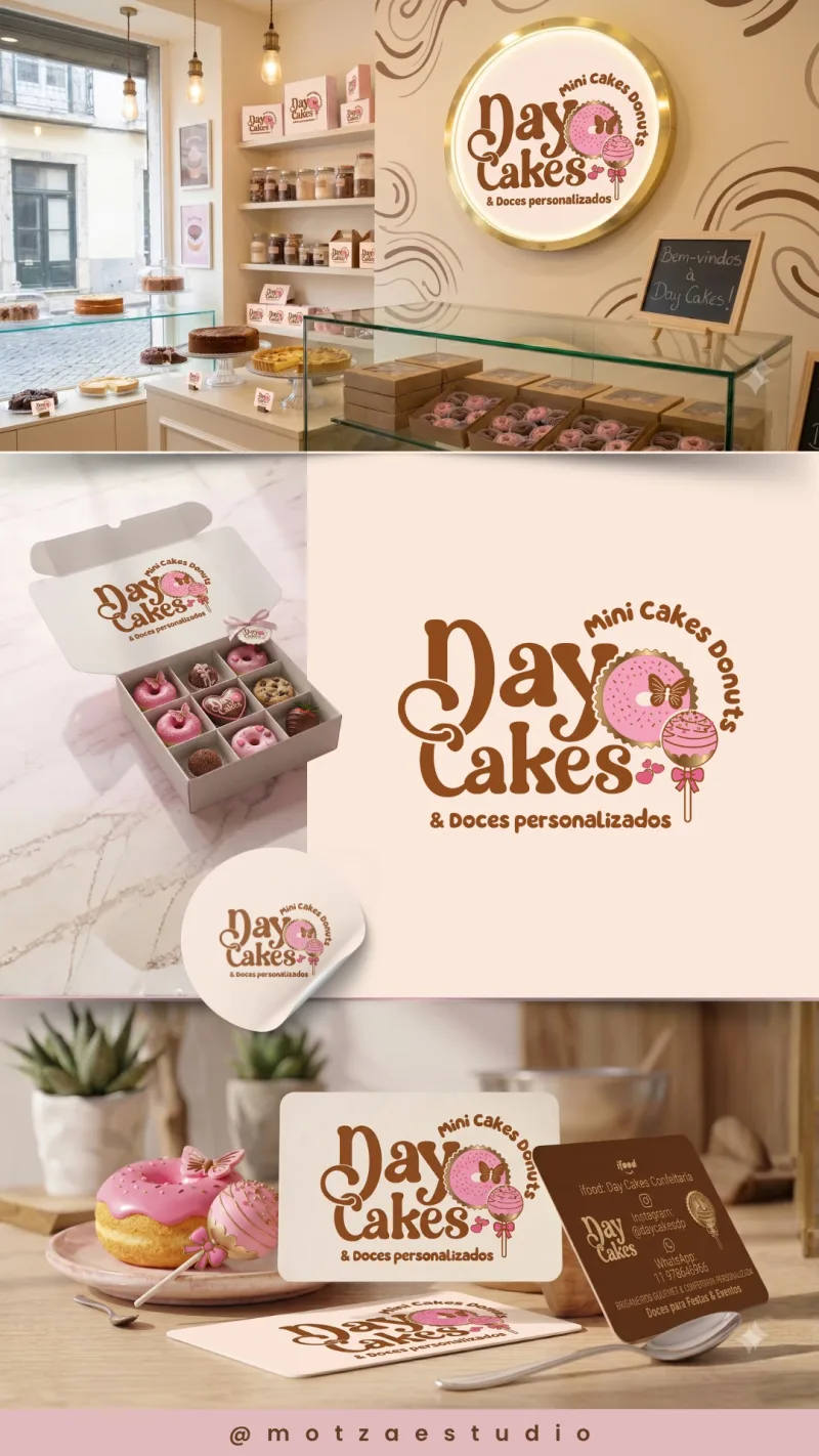Identidade visual para confeitaria — Day Cakes