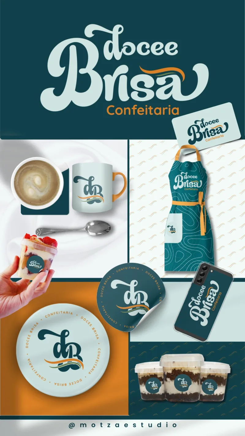 Identidade visual para confeitaria — Docee Brisa