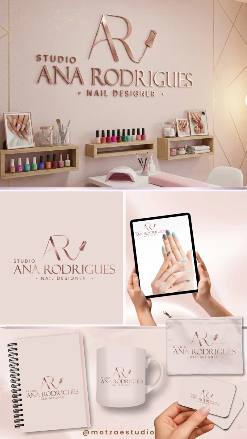 Identidade visual para nail designer — Studio Ana Rodrigues