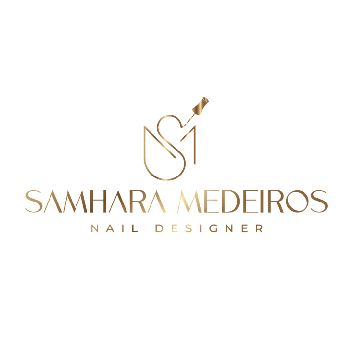 Logo da identidade visual Samhara Medeiros — nail designer
